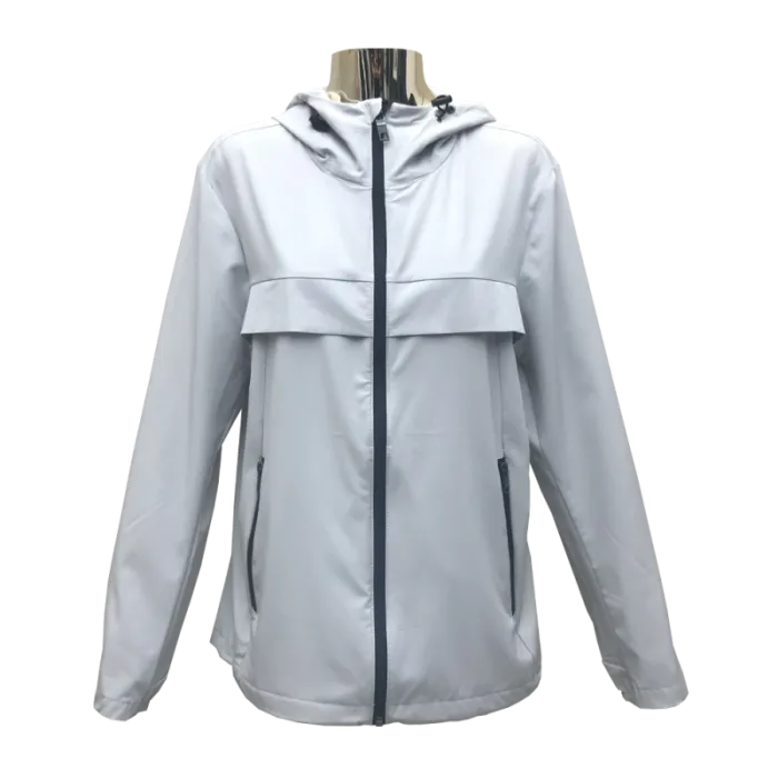 Áo khoác nhẹ một lớp cho nữ màu trắng